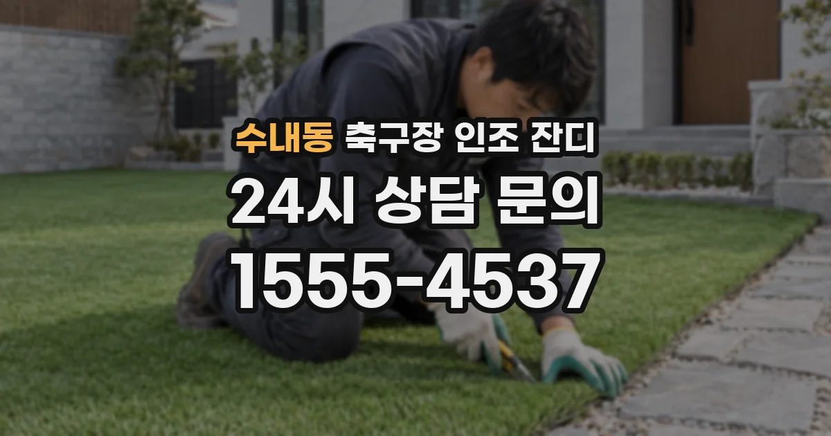 수내동 축구장 인조 잔디