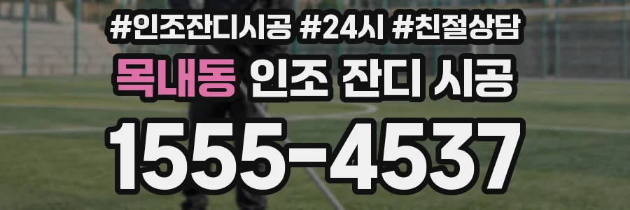 목내동 인조 잔디 시공