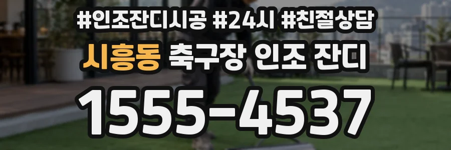 시흥동 축구장 인조 잔디