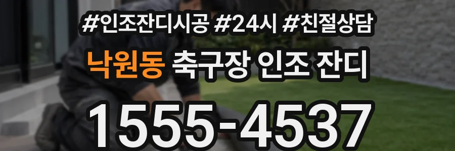 낙원동 축구장 인조 잔디
