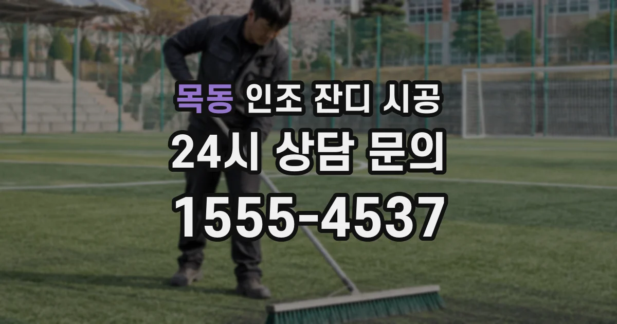 목동 인조 잔디 시공