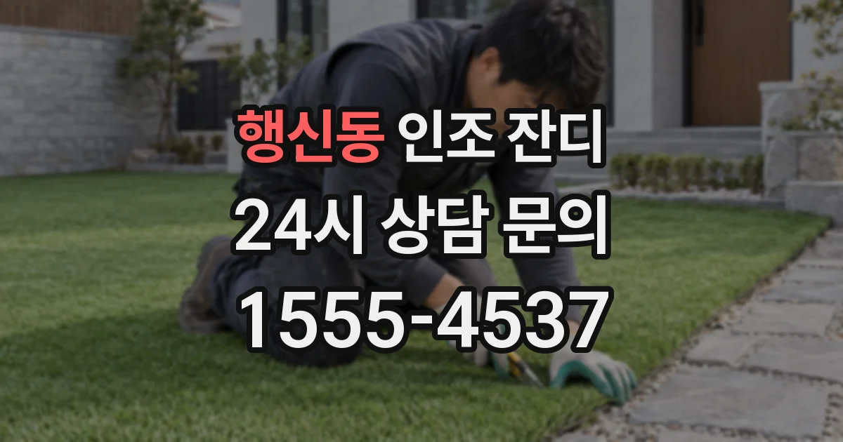 행신동 인조 잔디