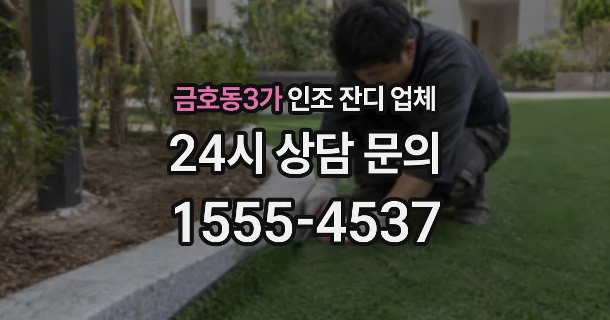 금호동3가 인조 잔디 업체