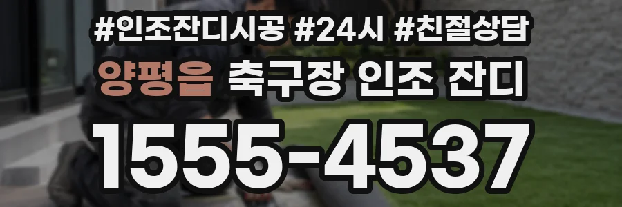 양평읍 축구장 인조 잔디