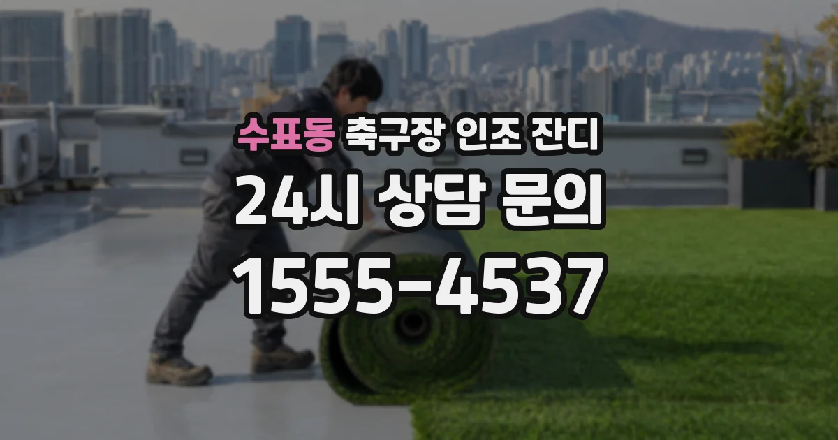 수표동 축구장 인조 잔디