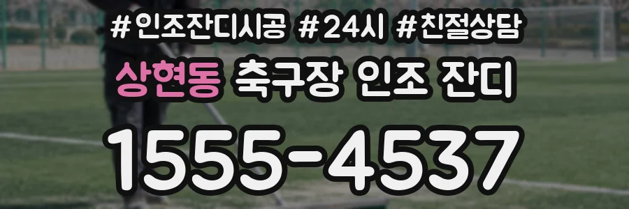 상현동 축구장 인조 잔디