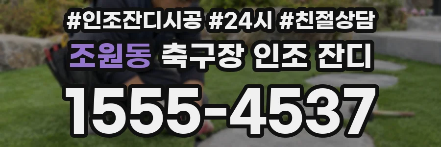 조원동 축구장 인조 잔디