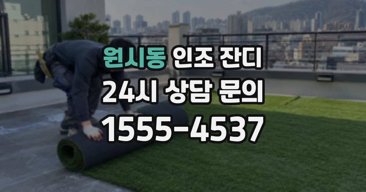 원시동 인조 잔디