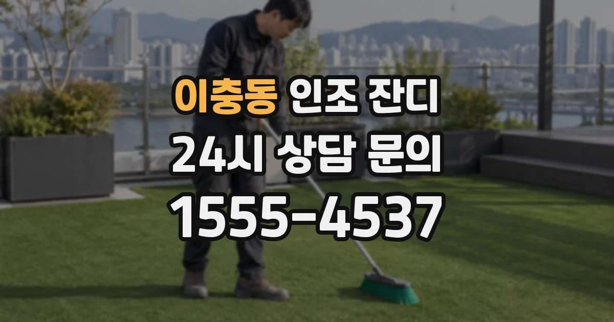 이충동 인조 잔디