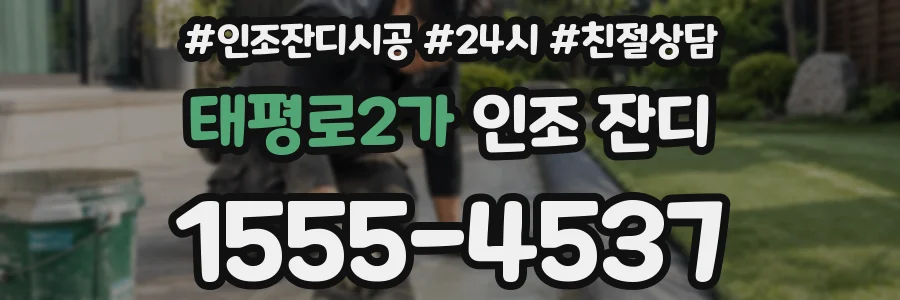 태평로2가 인조 잔디