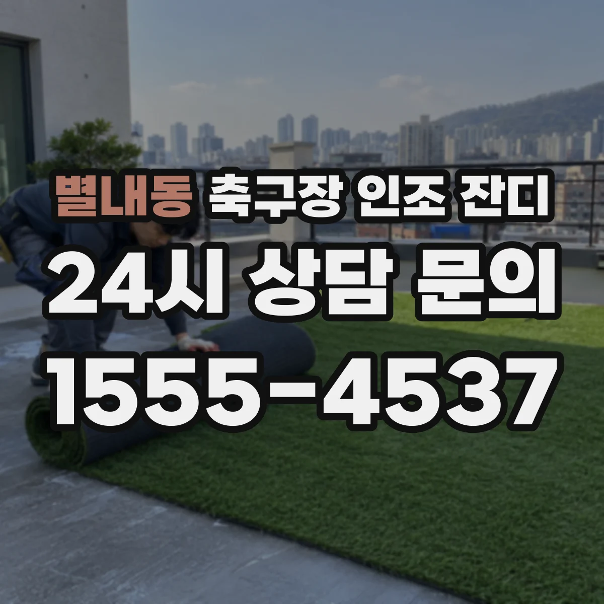 별내동 축구장 인조 잔디