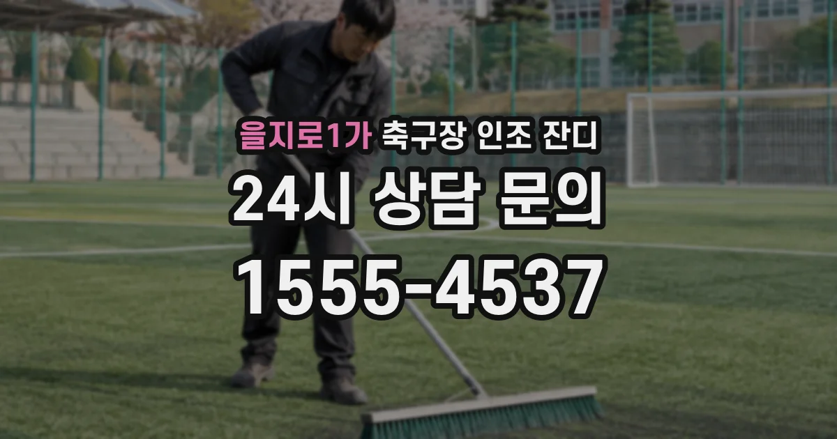 을지로1가 축구장 인조 잔디