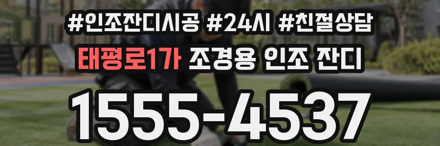 태평로1가 조경용 인조 잔디
