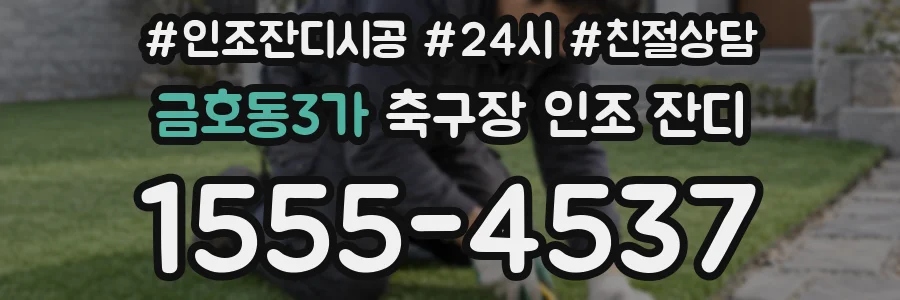금호동3가 축구장 인조 잔디