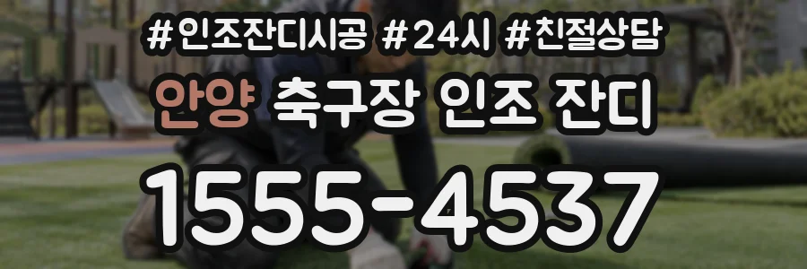안양 축구장 인조 잔디