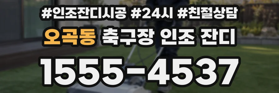 오곡동 축구장 인조 잔디