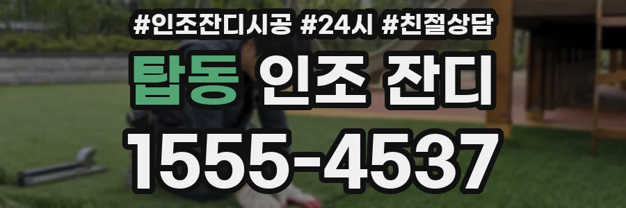 탑동 인조 잔디