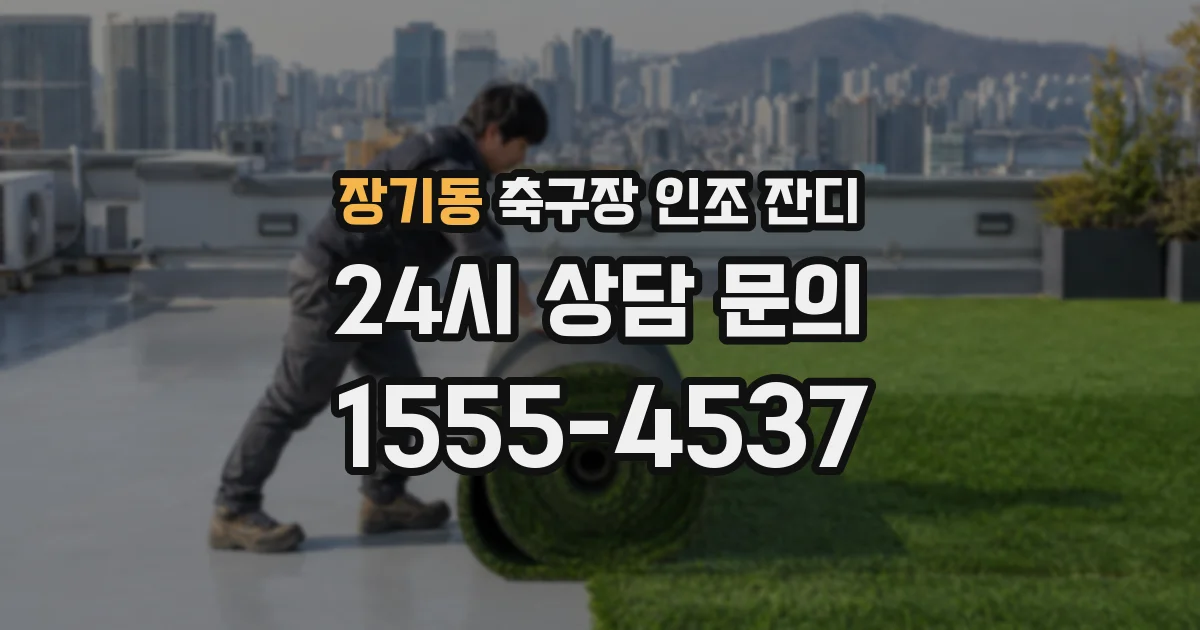 장기동 축구장 인조 잔디