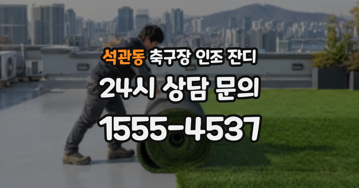 석관동 축구장 인조 잔디