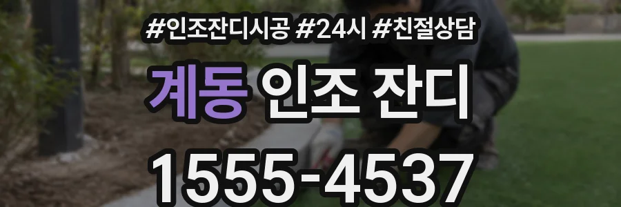 계동 인조 잔디