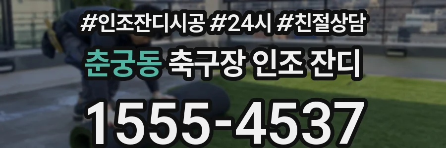 춘궁동 축구장 인조 잔디