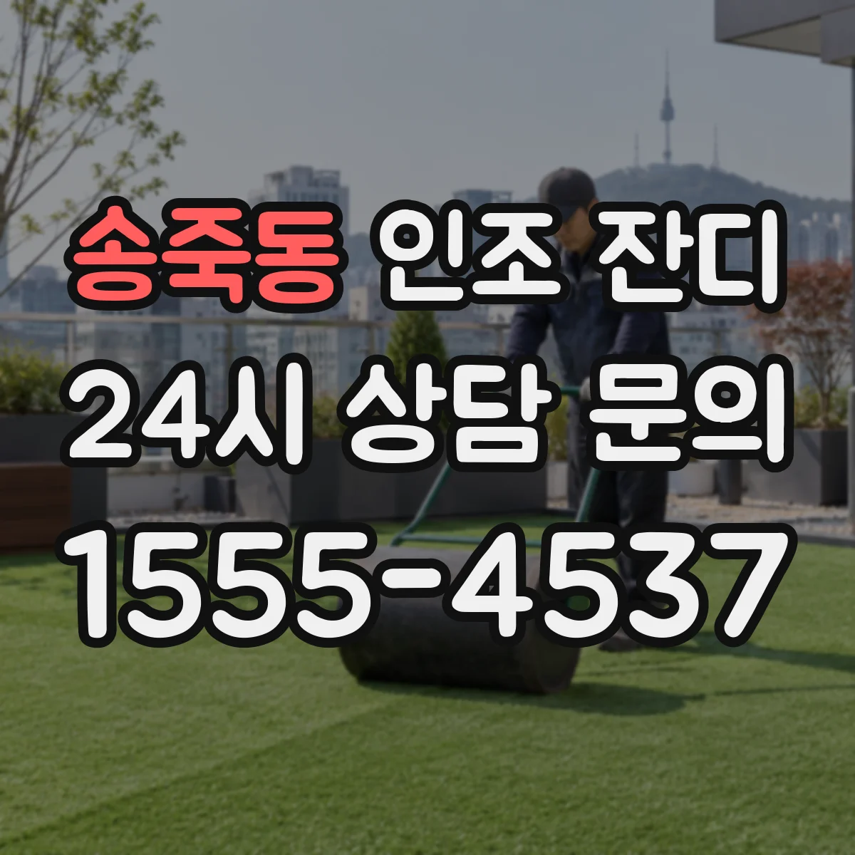송죽동 인조 잔디