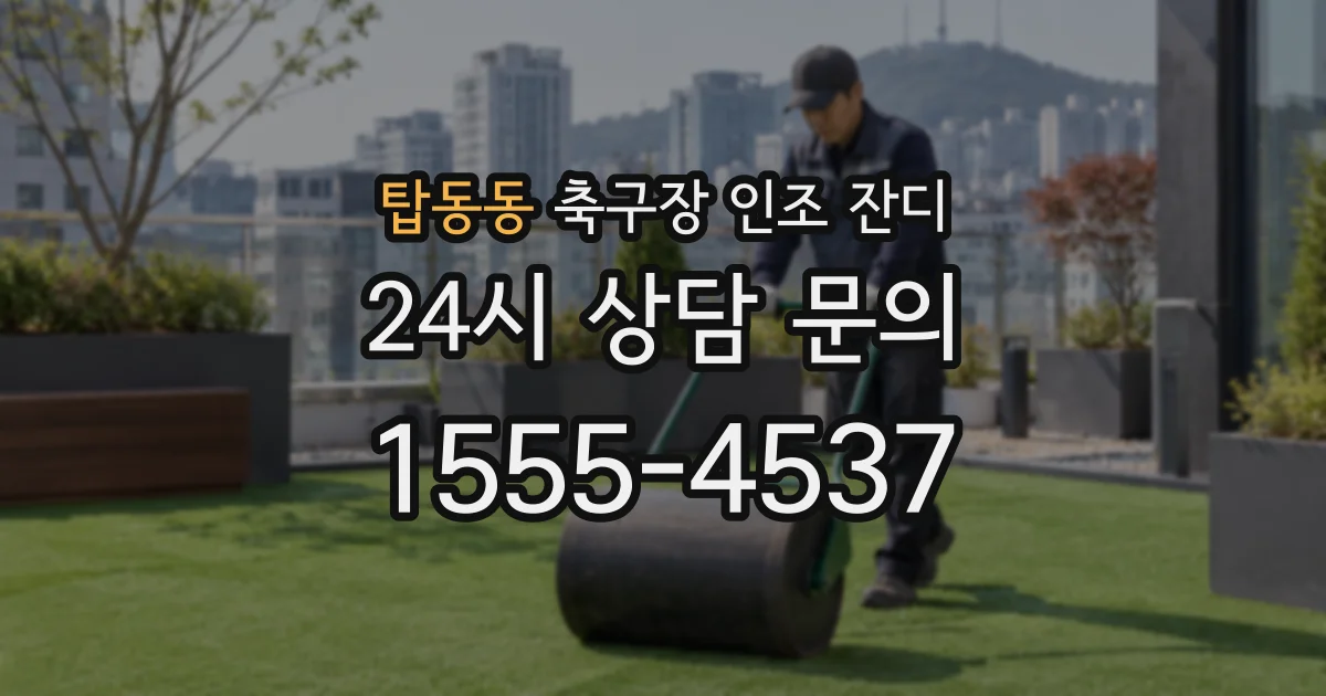 탑동동 축구장 인조 잔디