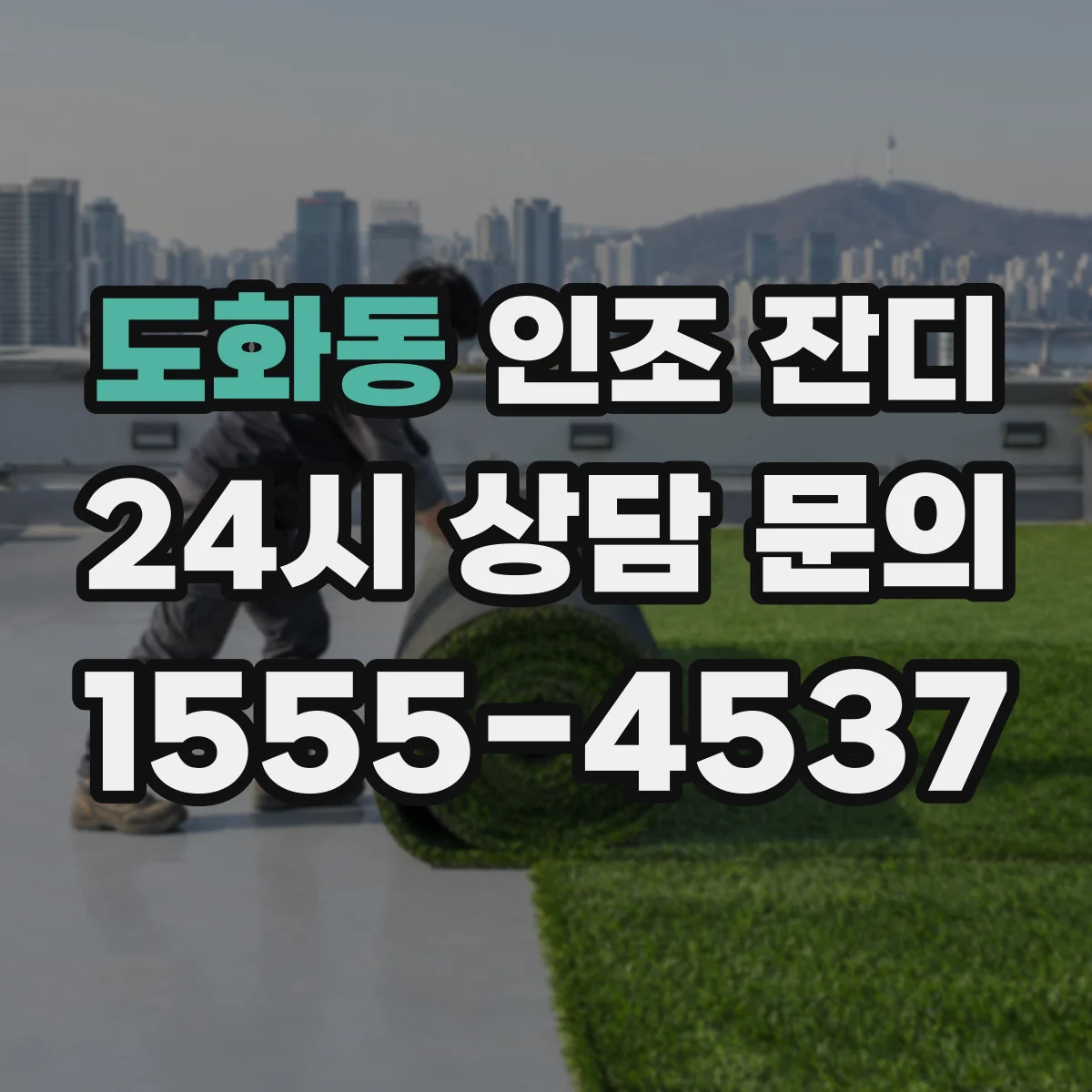 도화동 인조 잔디