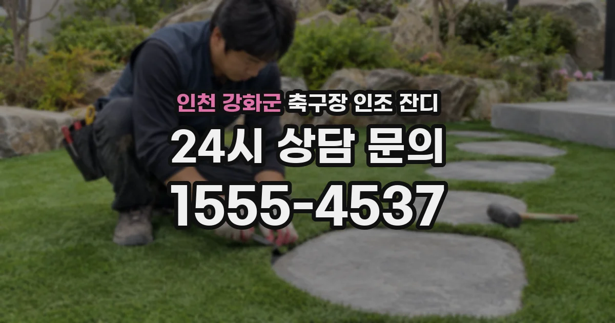 인천 강화군 축구장 인조 잔디