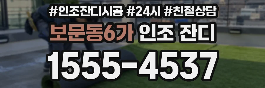 보문동6가 인조 잔디