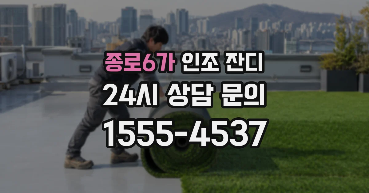 종로6가 인조 잔디