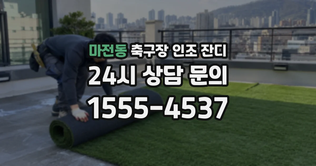 마전동 축구장 인조 잔디