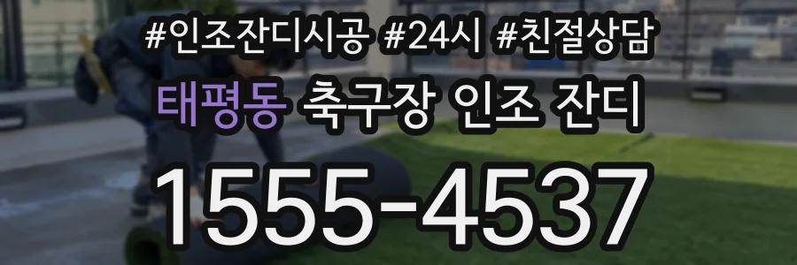 태평동 축구장 인조 잔디