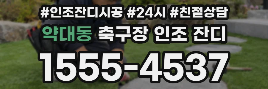 약대동 축구장 인조 잔디