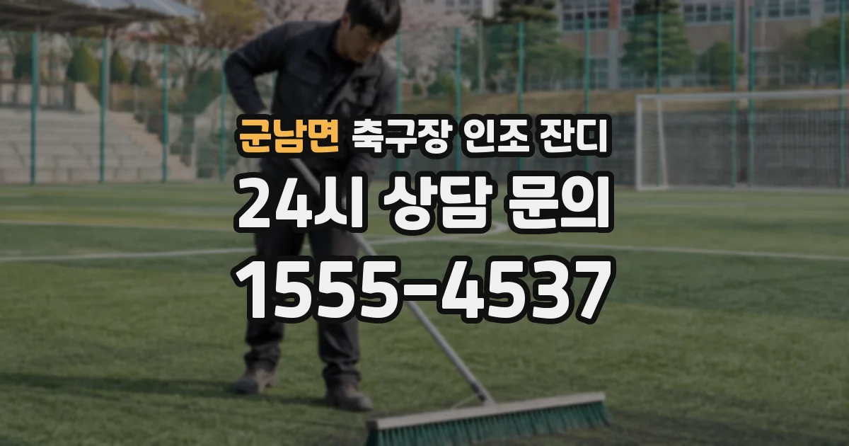 군남면 축구장 인조 잔디