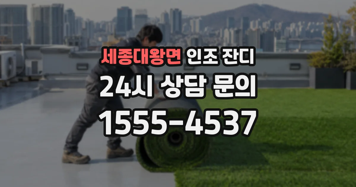 세종대왕면 인조 잔디