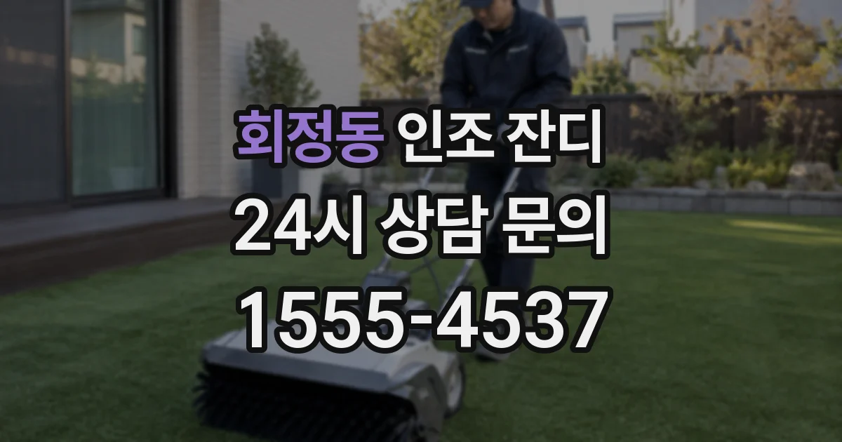 회정동 인조 잔디