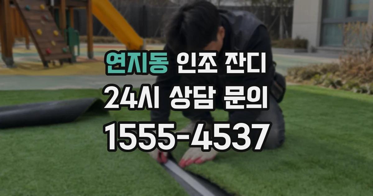 연지동 인조 잔디