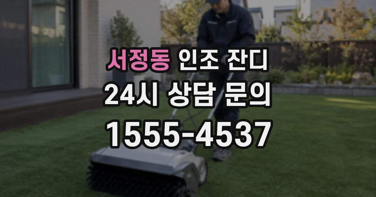 서정동 인조 잔디