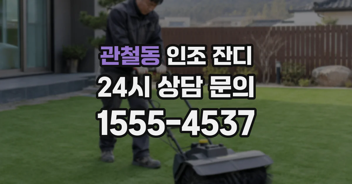 관철동 인조 잔디