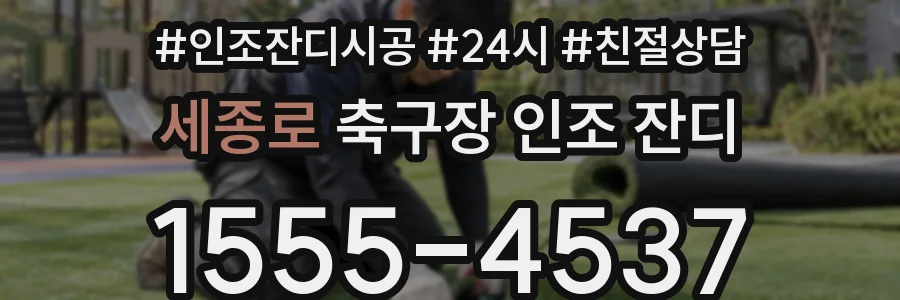 세종로 축구장 인조 잔디