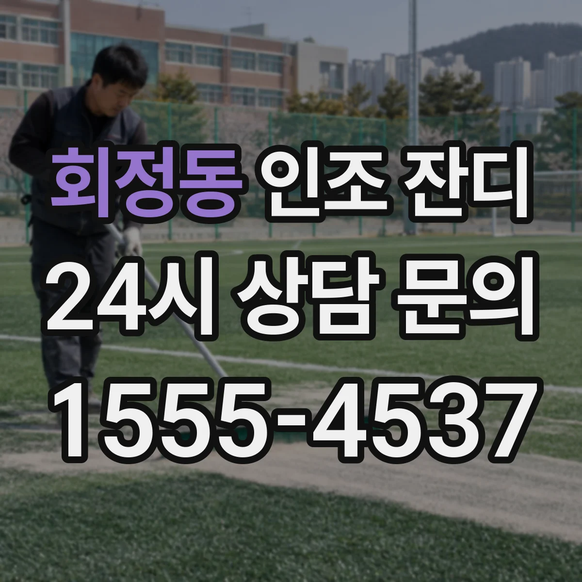 회정동 인조 잔디