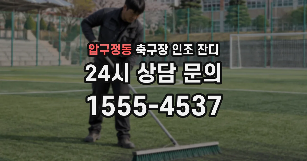 압구정동 축구장 인조 잔디