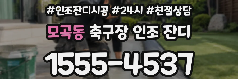 모곡동 축구장 인조 잔디