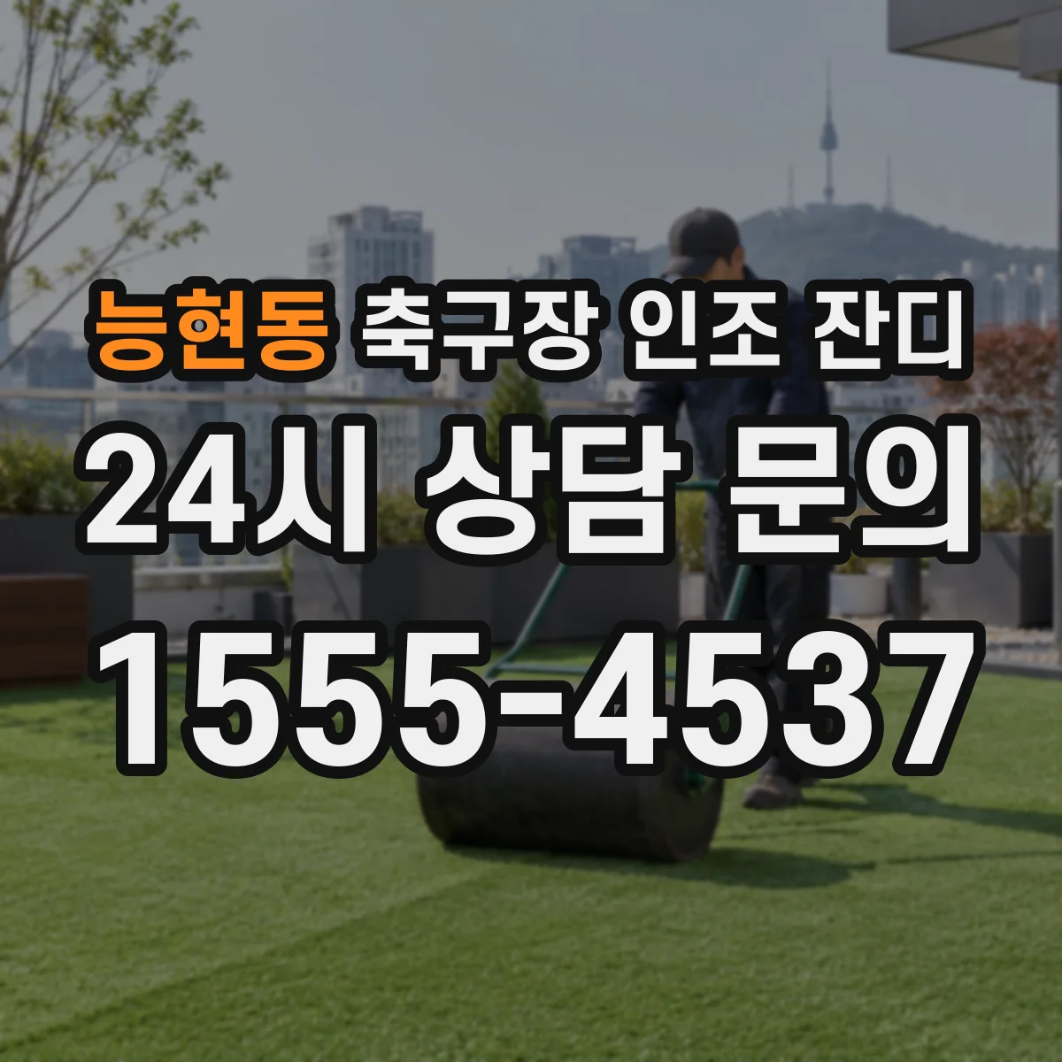 능현동 축구장 인조 잔디