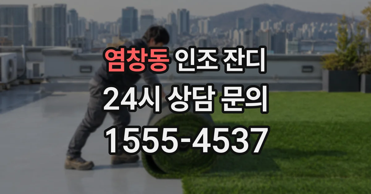 염창동 인조 잔디
