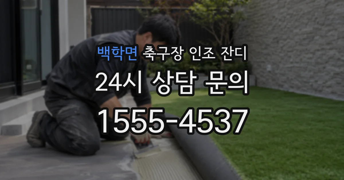 백학면 축구장 인조 잔디