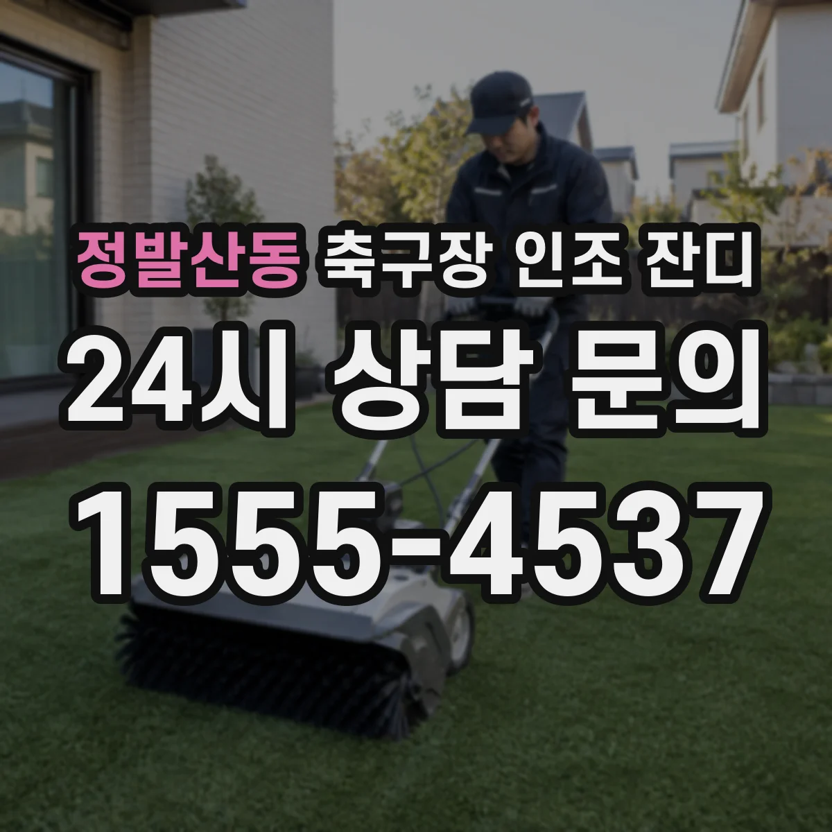 정발산동 축구장 인조 잔디