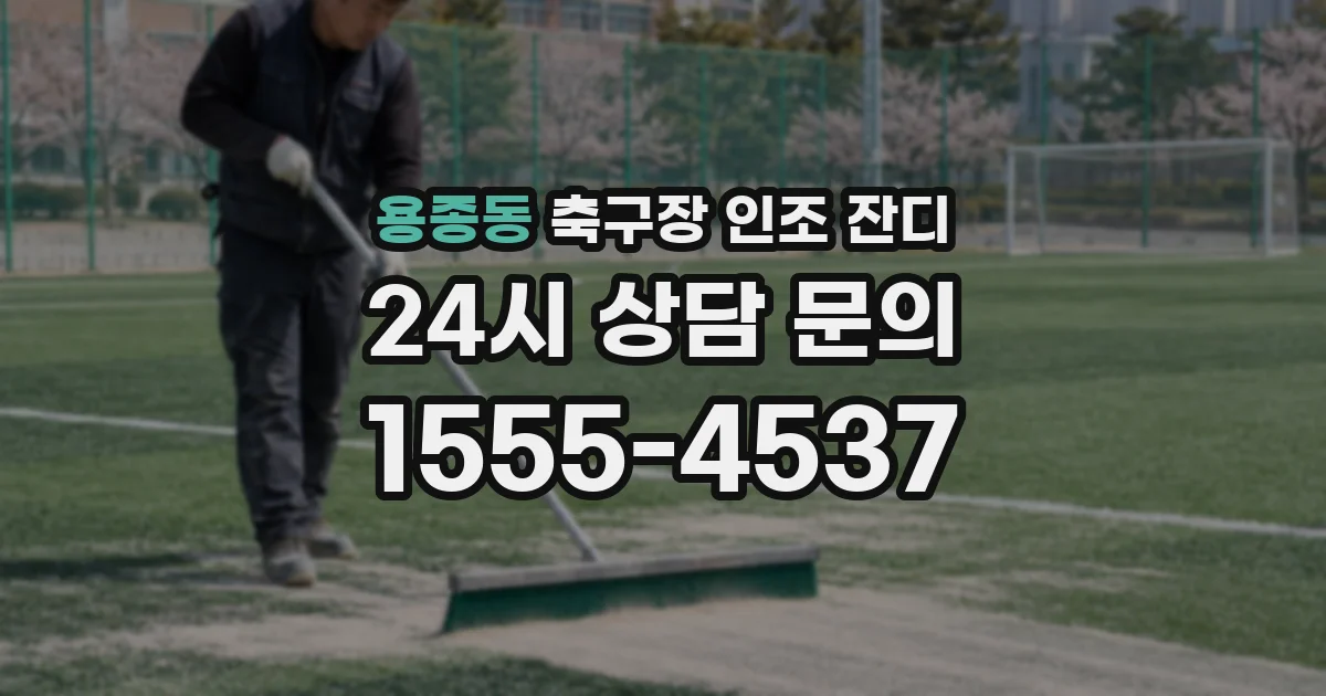 용종동 축구장 인조 잔디