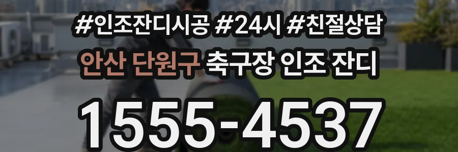 안산 단원구 축구장 인조 잔디